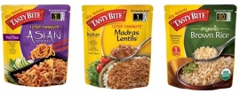 カゴメが買収するPBI社が米国で展開する「Tasty Bite」ブランド商品の一例(写真:カゴメの発表資料より) カゴメが買収するPBI社が米国で展開する「Tasty Bite」ブランド商品の一例(写真:カゴメの発表資料より)