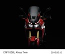 CRF1000L Africa Twin フロントビュー（本田技研工業の発表資料より）