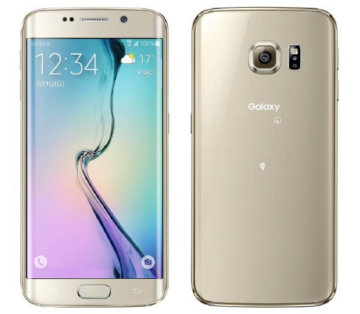 ソフトバンクの夏モデルスマートフォン「Galaxy S6 edge」（写真：ソフトバンクモバイル発表資料より）