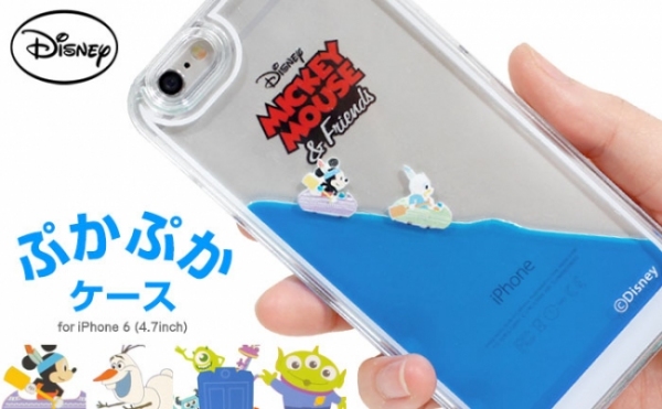 『[iPhone 6専用]ディズニーキャラクター/ぷかぷかケース』©Disney（Hamee発表資料より）