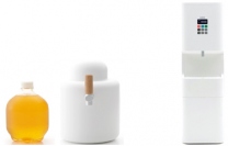 「キリン ブルワリーオーナーズクラブ」で家庭に宅配されるビールとビールサーバー（左）、水のサーバー（右）（写真:キリン発表資料より）