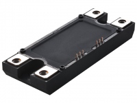 ロームが4月23日に発表した、ダブルトレンチ構造の「SiC-MOSFET」を採用した、フルSiCパワーモジュール。