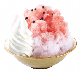 コメダ新作かき氷『すいか』（コメダ発表資料より）