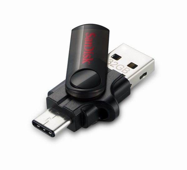 「サンディスク デュアル USB ドライブ Type-C」外観（写真：サンディスク発表資料より）