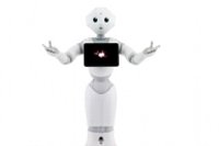 Pepperの正面外観（写真:ソフトバンクWebサイトより）
