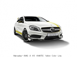 メルセデス・ベンツ「Aクラス」の特別仕様車「Mercedes-AMG A 45 4MATIC Yellow Color Line 」（メルセデス・ベンツ日本の発表資料より）