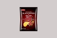 『ポテトチップス 黒胡椒＆サラミ ウェーブタイプ』（株式会社フレンテ発表資料より）