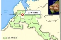 生産地の地図（三菱商事の発表資料より）