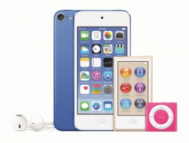 米アップルは15日、2012年以来約3年ぶりに「iPod touch(タッチ)」の新型をアメリカや日本で発売させた。写真提供：アップル