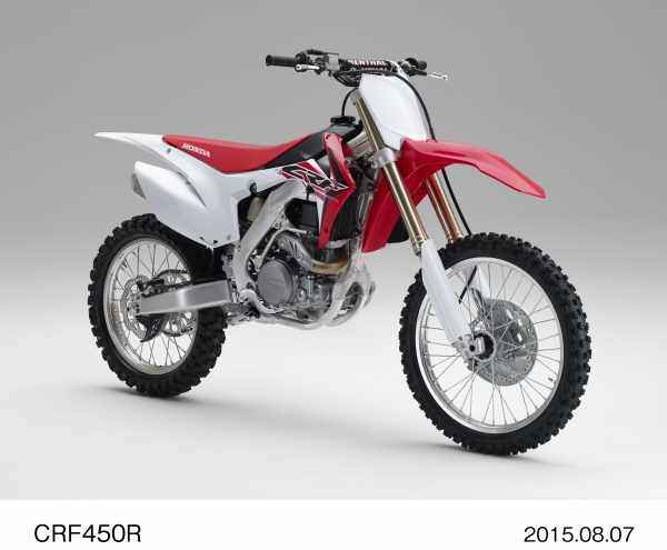 ホンダが仕様を一部変更し、2016年型モデルとして発売する「CRF450R」 （写真提供：ホンダ）