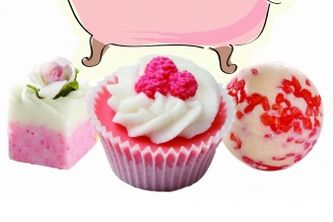 本物のお菓子みたいな入浴剤（セレンディップ発表資料より）