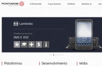 電通は、ブラジルののモバイルマーケティング・エージェンシー、ポントモビ・テクノロジア・インフォマティカを買収する。写真は、ポントモビ社のWebサイト。