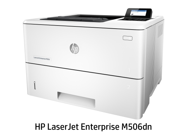 「HP LaserJet Enterprise M506dn」外観（写真：日本HP発表資料より）
