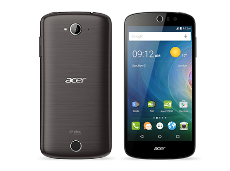 日本エイサーが11月13日に発売するSIMフリーの5型Androidスマートフォン「Acer Liquid Z530」。（同社発表資料より）