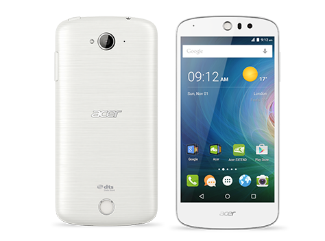日本エイサーが11月13日に発売するSIMフリーの5型Androidスマートフォン「Acer Liquid Z530」。（同社発表資料より）