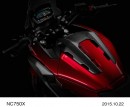 ホンダが東京モーターショーで世界初公開する「NC750X」のラゲッジボックス。（ホンダ技研工業の発表資料より）