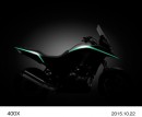 ホンダが東京モーターショーで世界初公開する「400X」のサイドビュー。（ホンダ技研工業の発表資料より）