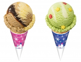 クリスマスクレーバー2種（B‐R サーティワンアイスクリーム発表資料より）