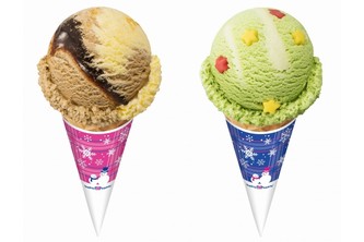 クリスマスクレーバー2種（B‐R サーティワンアイスクリーム発表資料より）