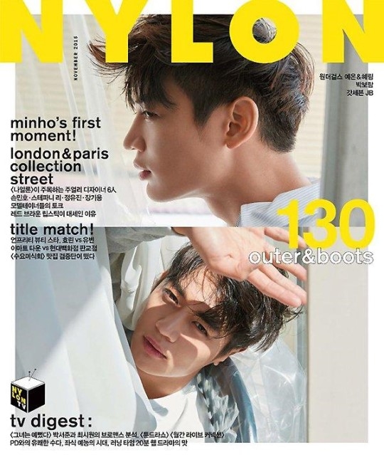 アイドルグループSHINeeのミンホが抜群のビジュアルを披露した。写真：NYLON