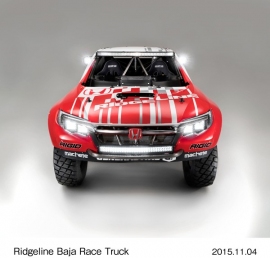 ホンダが「2015 SEMAトレードショー」で公開した「Ridgeline」のオフロードレース専用車「Ridgeline Baja Race Truck」（写真提供：ホンダ）