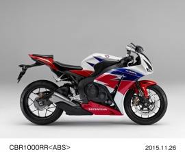 ホンダが12月11日に発売する大型スーパースポーツモデル「CBR1000RR」（ABS）のロスホワイト。 （写真提供：本田技研工業）