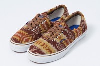 ペンドルトン×VANS、コラボスニーカー登場 - ブルーとブラウンのネイティブパターン