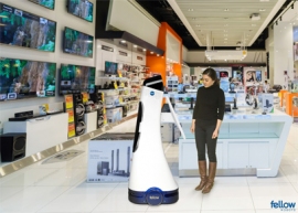 自律移動型サービスロボットのイメージ(日本ユニシスの発表資料より) 自律移動型サービスロボットのイメージ(日本ユニシスの発表資料より)