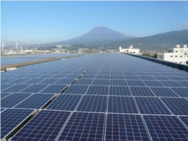 富士市東部浄化センター太陽光発電所 （日本アジアグループの発表資料より）