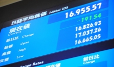 日経平均の終値は１万６９５５円５７銭（１９１円５４銭安）、ＴＯＰＩＸは１３８７．９３ポイント（１４．５２ポイント安）、出来高概算（東証１部）は２２億３０００万株。