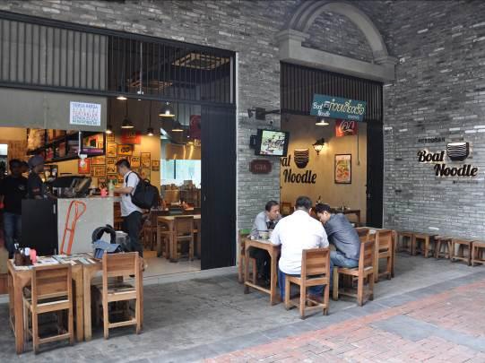 トリドールが出資するマレーシアのヌードルショップ「ボートヌードル」の店舗（同社発表資料より）