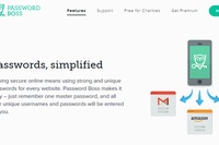 ソースネクストが提携した米パスワード・ボス（Password Boss）社のWebサイト。