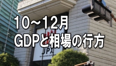 １５日（月）に日本の１０～１２月ＧＤＰが発表された。日経平均は急伸したが、果たして、ＧＤＰ不振数値が悪材料出尽くしとなったのだろうか。