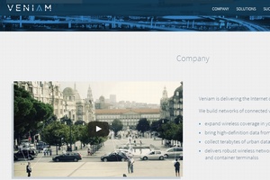 ヤマハ発動機が出資する米スタートアップ企業Veniam社のWebサイト。