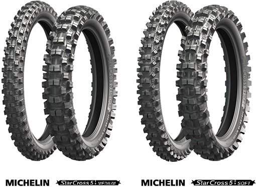 二輪用モトクロス競技用タイヤMICHELIN StarCross 5 （日本ミシュランタイヤの発表資料より）