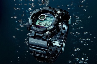 圧力・温度・磁気センサーを搭載したダイバーズウオッチ「FROGMAN GWF-D1000」（カシオ計算機の発表資料より）