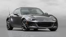 マツダが世界初公開した電動ルーフ式の小型オープンスポーツカー「Mazda MX-5 RF(日本名:マツダ ロードスター RF)」（写真提供：マツダ）