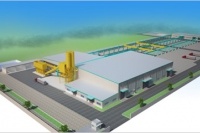 IHIとミャンマー建設省道路局（DOH）との合弁会社の工場完成予想図（IHIの発表資料より）
