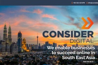 電通ば買収するマレーシアの総合デジタルエージェンシー「コンシダー・デジタル（Consider Digital）のWebサイト。