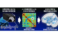 人工知能技術によりASDの特徴を抽出して判別するイメージ図（国際電気通信基礎技術研究所発表資料より）