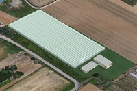 トマトやベビーリーフを生産するJファームが、北海道札幌市内に新たに建設するスマートアグリプラントの完成予想図。（Jファームの発表資料より）