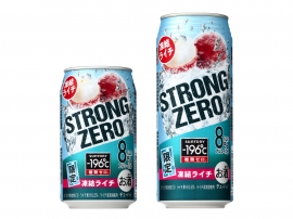 「－196℃ ストロングゼロ〈凍結ライチ〉」（サントリースピリッツの発表資料より）
