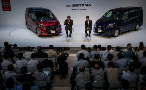 日産自動車が公開した新型「セレナ」。（写真提供：日産自動車）