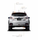 「SUBARU XV HYBRID」をベースとした特別仕様車「SUBARU XV HYBRID tS」。 （写真提供：富士重工業）