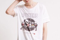 ロエン×ハローキティコラボTシャツ発売、ロックバンドをイメージしたオリジナルモチーフ