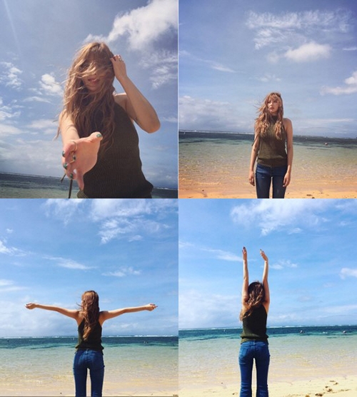 女性ソロアーティストのヒョナの清純な魅力が爆発して視線を引きつけた。写真：ヒョナのSNS