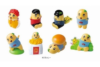 日本マクドナルドは、「ふなっしー」のおもちゃがセットになったハッピーセット「ふなっしー」を16日から期間限定で販売する。（写真提供：日本マクドナルド）(C)ふなっしー
