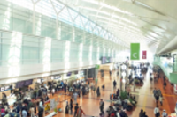 「Haneda Robotics Lab」のロゴと空港内ターミナルのイメージ（日本空港ビルデング発表資料より）