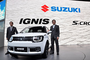 スズキは、「2016パリモーターショー」で初公開した新型クロスオーバー「IGNIS（イグニス）」（写真：同社発表資料より）