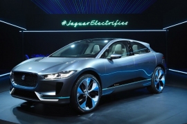 ジャガー・ランドローバー「I－PACE」のコンセプトイメージ。（写真：ジャガー・ランドローバー・ジャパン社発表資料より）